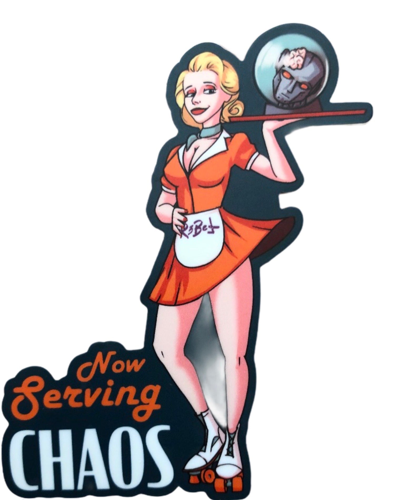 Now Serving Chaos Sticker